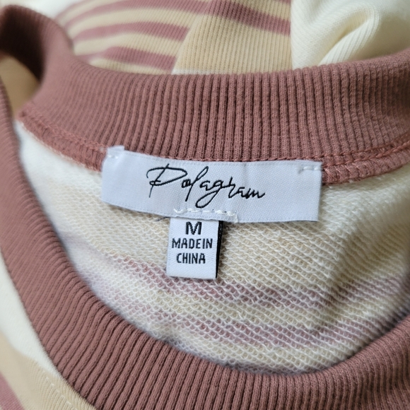 Polygraph Striped Cap Sleeve T-shirt Dress - Picture 5 of 6